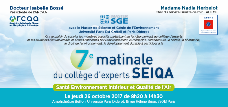 7e matinale du collège d'experts SEIQA - programme